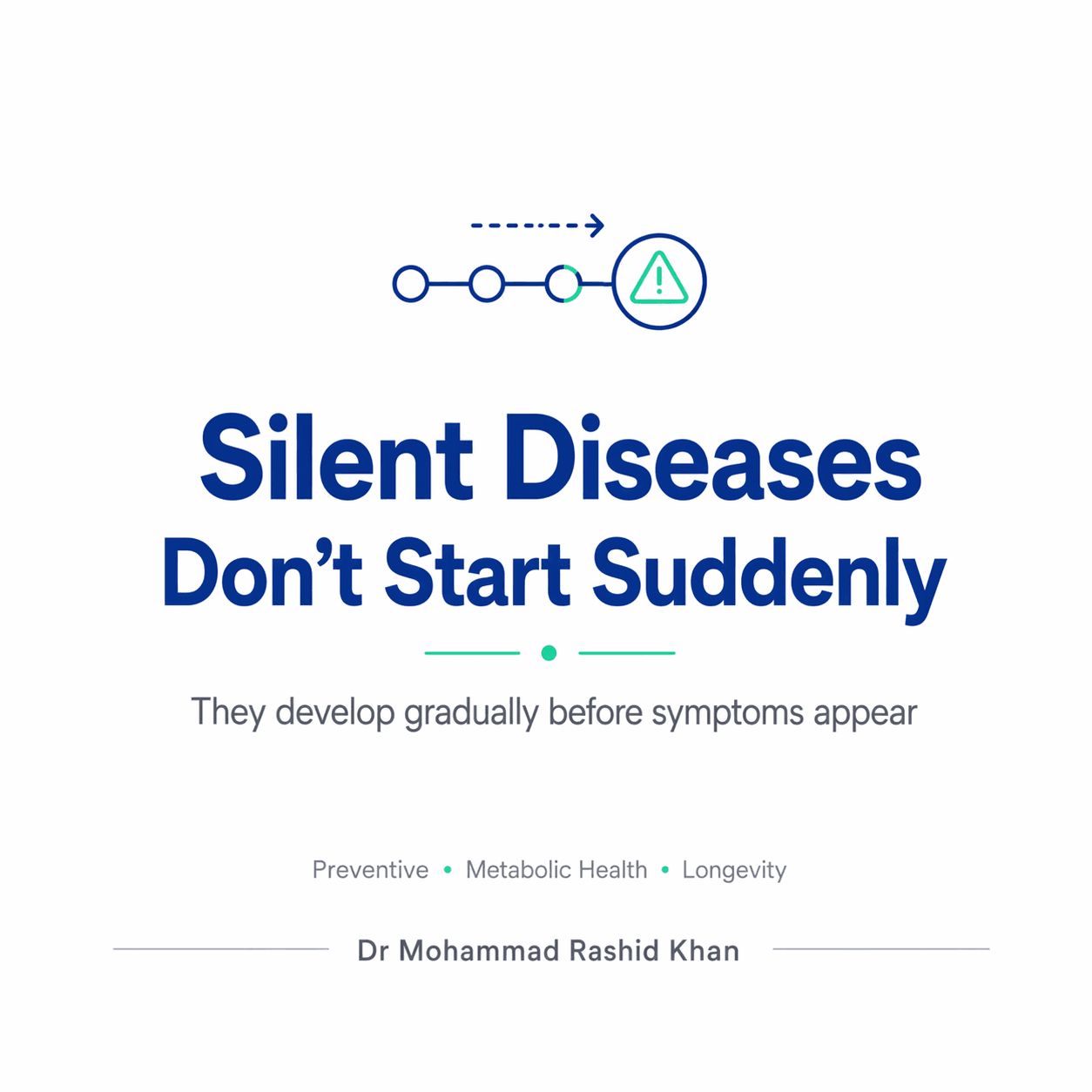 “Silent Diseases Don’t Start Suddenly”